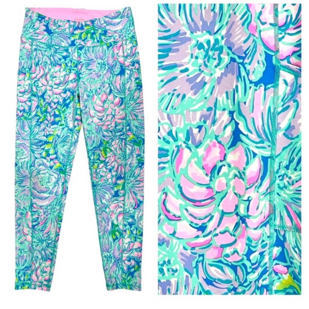 Lilly Pulitzer Luxletic mid rise "In Bloom" leggings